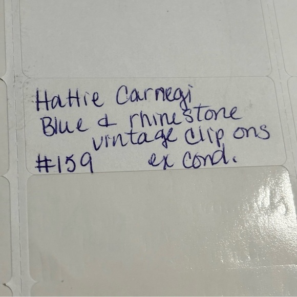 Hattie Carnegie vintage earrings clip ons # 159 - Picture 7 of 8